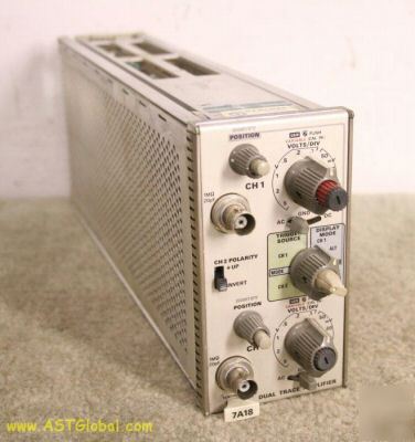 Tektronix 7A18 dual trace amplifier nice