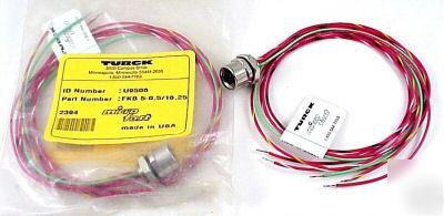 2EA turck fkb 5-0.5/18.25 microfast receptacles nos