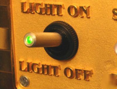3 illuminated (led) toggle switches - lighted on-on