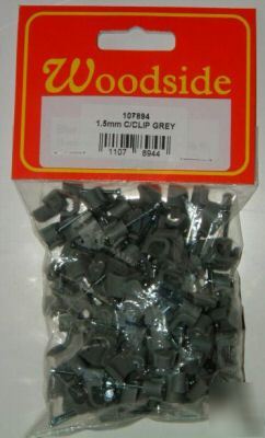 Cable clips, for 1.5MM flat cable qty 100