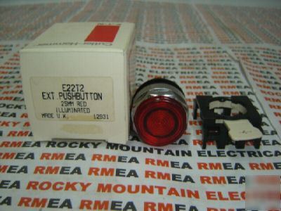 Cutler hammer 22 mm red extended pushbutton E22T2 