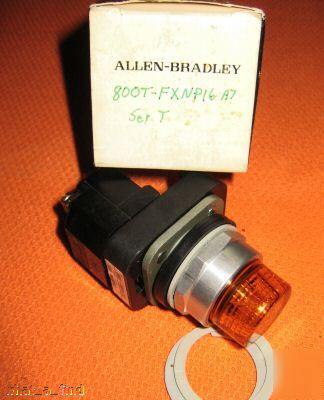 New allen bradley 800T-FXNP16AA7 3 pos push pull amber