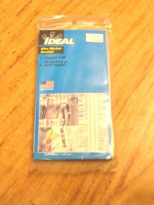 New ideal 44-109 wire marker booklet various(lot of 10)