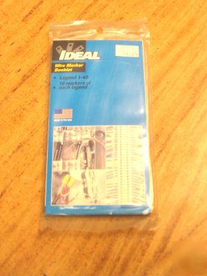New ideal 44-109 wire marker booklet various(lot of 10)