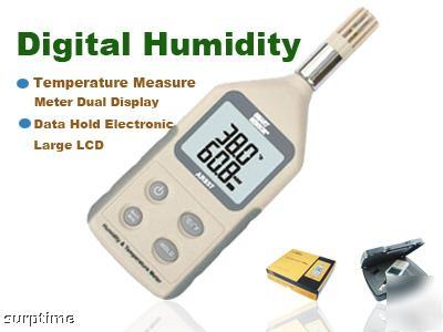New -deluxe digital humidity + temperature measure meter