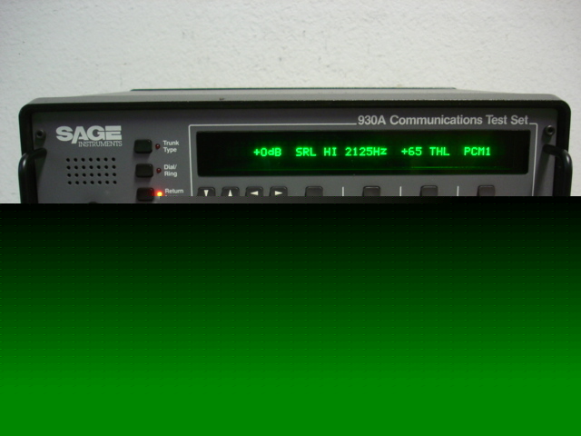Sage instruments 930A test set + ring generator 