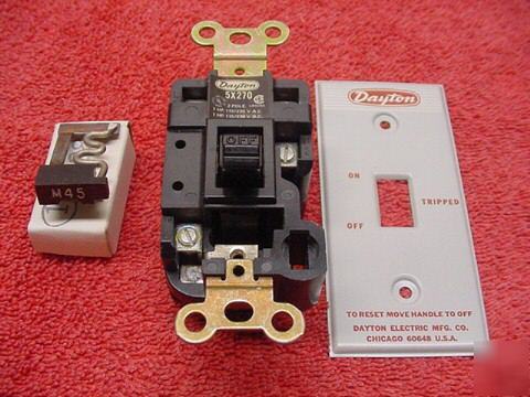 Electric motor starter dayton 1 HP115/230 v.a.c. nos