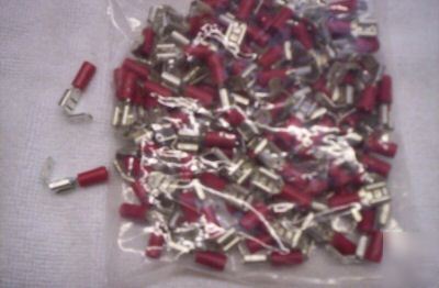 Red 6.3 x 0.8MM piggyback push on pack of 50