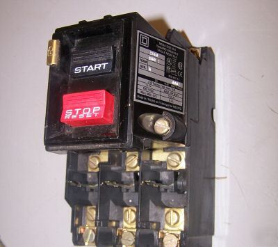 Square d 2510 MB02 manual motor starter 5 hp 